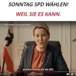 Youtube-Video mit Franziska Giffey von der SPD-Kampagnenseite.